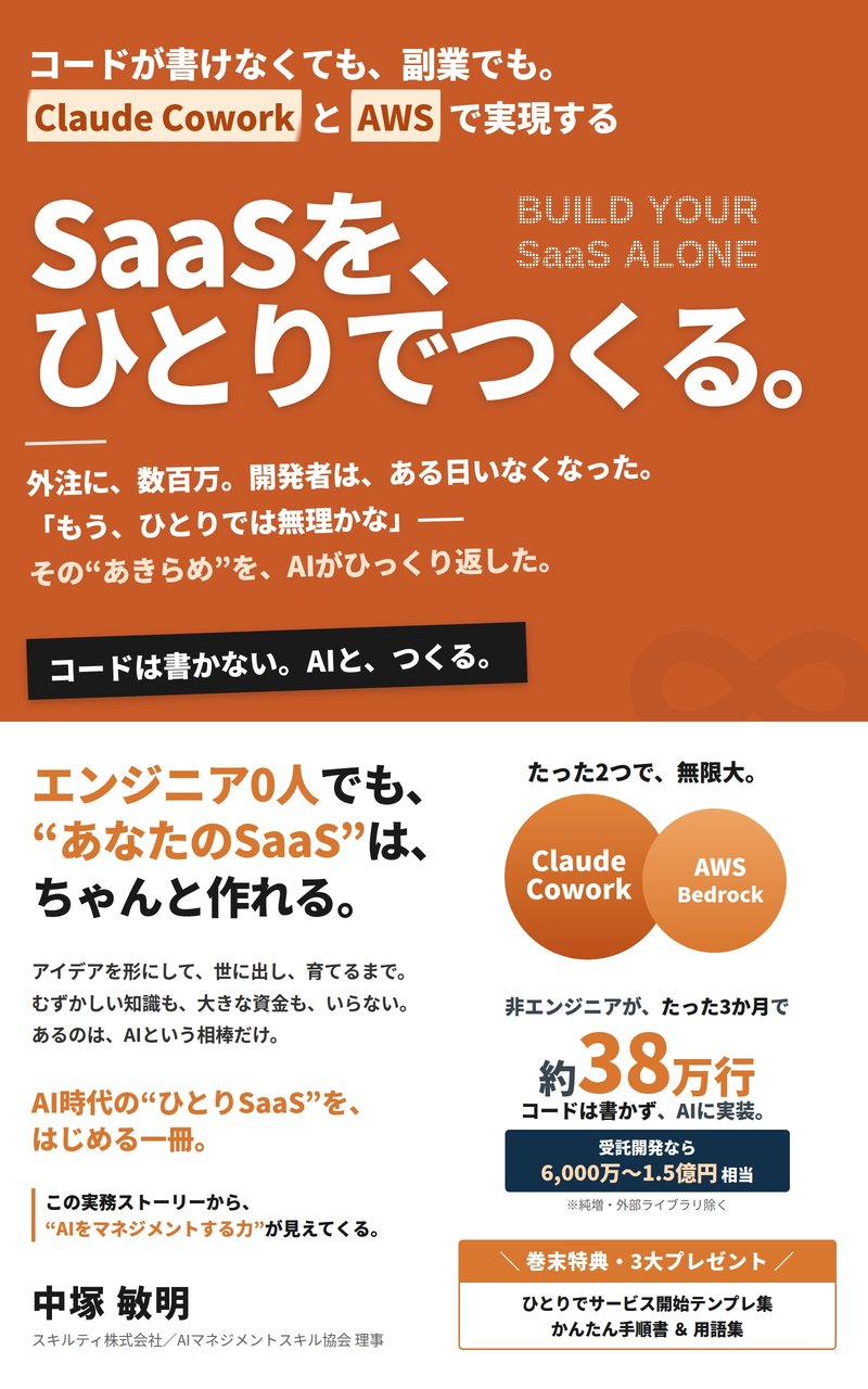 書籍『SaaSを、ひとりでつくる。』